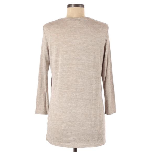 ZARA The World Is My Catwalk high low slub knit graphic tee Size S - Picture 6 of 7